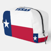 Drapeau d'état du Texas sac de voyage de toilette  (Coin droit)