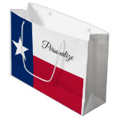 Drapeau d'état du Texas sacs cadeaux personnalisés (Devant Angle)