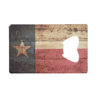 Drapeau d'état du Texas sur le vieux grain en bois