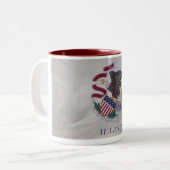 Drapeau d'Etat Illinois Mug (Devant gauche)