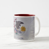 Drapeau d'Etat Illinois Mug (Devant droit)