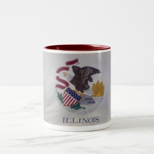 Drapeau d'Etat Illinois Mug (Centre)