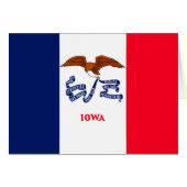 Drapeau d'État Iowa (Devant horizontal)