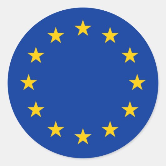 DRAPEAU D'EUROPE STICKERS (Devant)