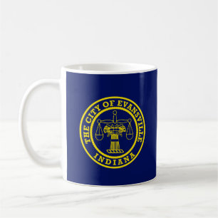 Drapeau d'Evansville, Indiana Coffee Mug