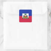 Drapeau d'Haïti - Vlag van Haïti Vierkante Sticker (Tas)
