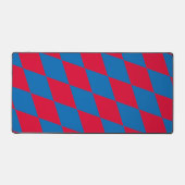 Drapeau diamant Bavière bleu et rouge (Recto)