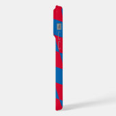 Drapeau diamant Bavière bleu et rouge Motif (Côté gauche)