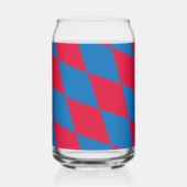 Drapeau diamant Bavière bleu et rouge Motif (Recto)