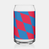 Drapeau diamant Bavière bleu et rouge Motif (Verso)