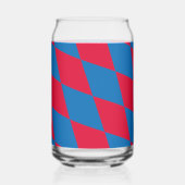 Drapeau diamant Bavière bleu et rouge Motif (Gauche)