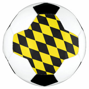 Drapeau diamant de Bavière noire et jaune Motif
