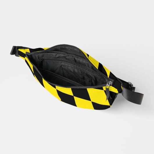 Drapeau diamant de Bavière noire et jaune Motif (Ouvrir)