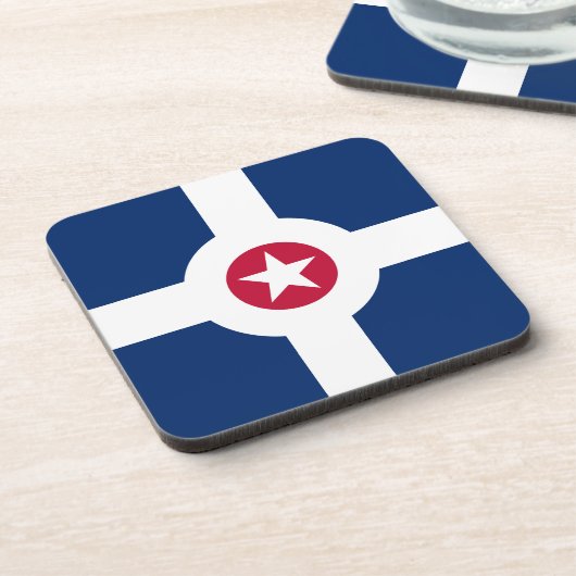 Drapeau d'Indianapolis, Indiana Dessous de verre d (Côté gauche)