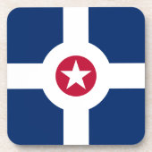 Drapeau d'Indianapolis, Indiana Dessous de verre d (Devant)