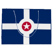 Drapeau d'Indianapolis, Indiana Grand sac cadeau (Dos)