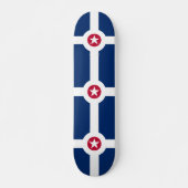 Drapeau d'Indianapolis, Indiana Skateboard (Devant)