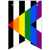 Drapeau direct Bannière de Bunting LGBT Parti (Deuxième drapeau)