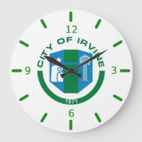 Drapeau d'Irvine (Californie) Grande Horloge