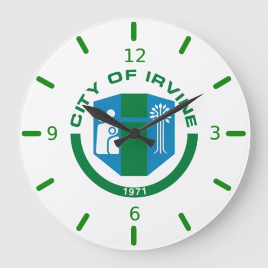 Drapeau d'Irvine (Californie) Grande Horloge (Recto)