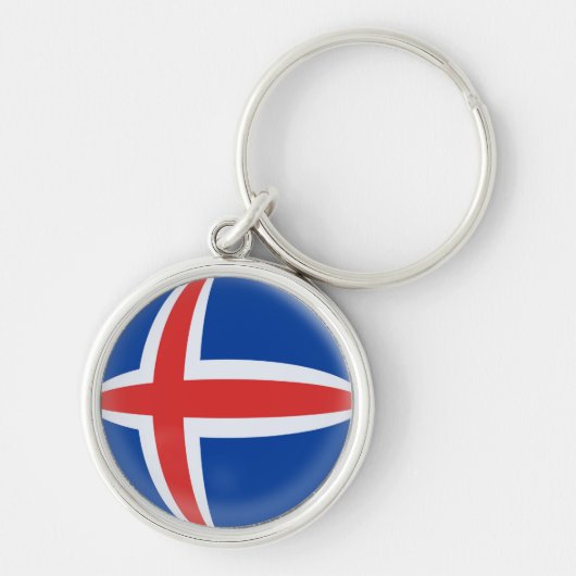 Drapeau d'islandais de l'Islande de porte-clés (Devant)