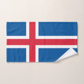 Drapeau d'Islande (Serviette à main)