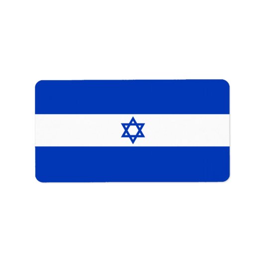 Drapeau d'Israël Étiquettes (Devant)