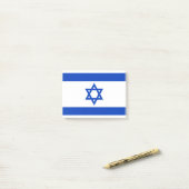 Drapeau d'Israël Post-it® Notes (Sur un bureau)