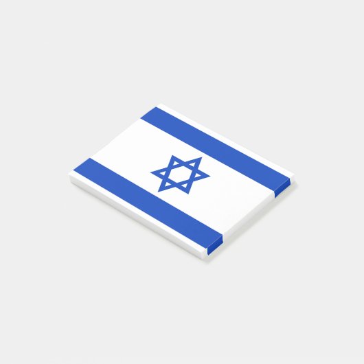 Drapeau d'Israël Post-it® Notes (Incliné)