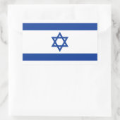 Drapeau d'Israël rectangle autocollant (Sac)