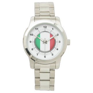 Drapeau d'Italie pour hommes surdimensionné Montre