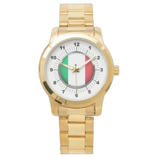 Drapeau d'Italie pour hommes surdimensionné Montre