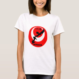 Drapeau d'Okinawa et conception de cartes. T-shirt