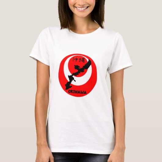 Drapeau d'Okinawa et conception de cartes. T-shirt (Devant)