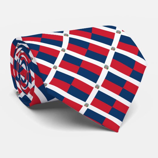 Drapeau dominicain Cravate (Roulé)