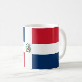 Drapeau dominicain Mug (Devant droit)