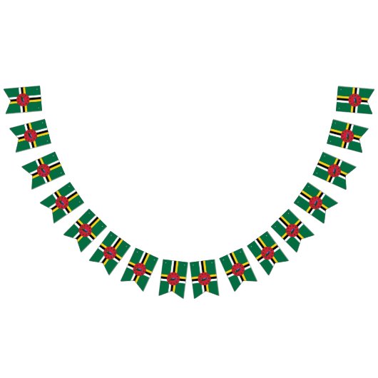 Drapeau Dominique banderole (Tout)