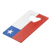 Drapeau d'ouvreur de bouteille de carte de crédit (Dos Angle)