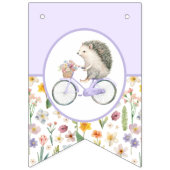 Drapeau du Baby shower de hérisson Lavender (Deuxième drapeau)