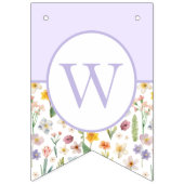 Drapeau du Baby shower de hérisson Lavender (Troisième drapeau)