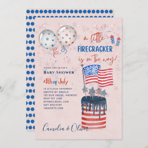 Drapeau du BABY SHOWER INVITATION Firecracker