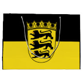 Drapeau du Bade-Wurtemberg grand sac cadeau (Dos)