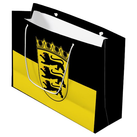 Drapeau du Bade-Wurtemberg grand sac cadeau (Devant Angle)