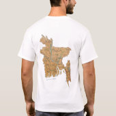 Drapeau du Bangladesh et T-shirt (Dos)