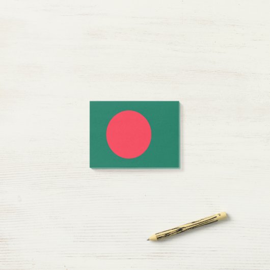 Drapeau du Bangladesh Post-it® Notes (Sur un bureau)
