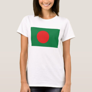 Drapeau du Bangladesh x Carte T-shirt