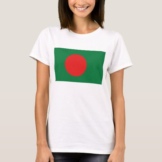 Drapeau du Bangladesh x Carte T-shirt (Devant)