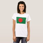 Drapeau du Bangladesh x Carte T-shirt (Devant entier)