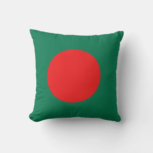 Drapeau du Bangladesh x Coussin du drapeau (Recto)