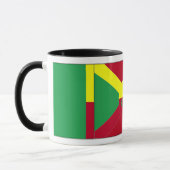 Drapeau du Bénin et du Burundi Mug (Gauche)